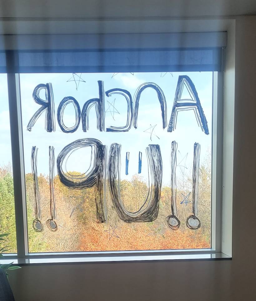 Office of the Vice President for Student Affairs window decorating